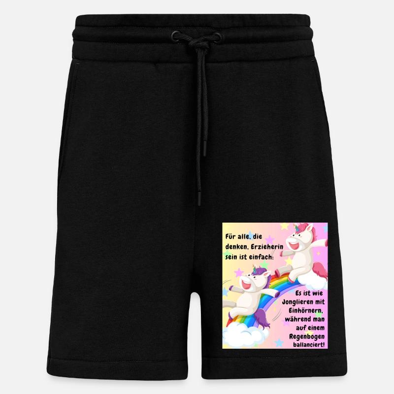 einhorn - Shorts - made by SPREAD - SOLID BLACK