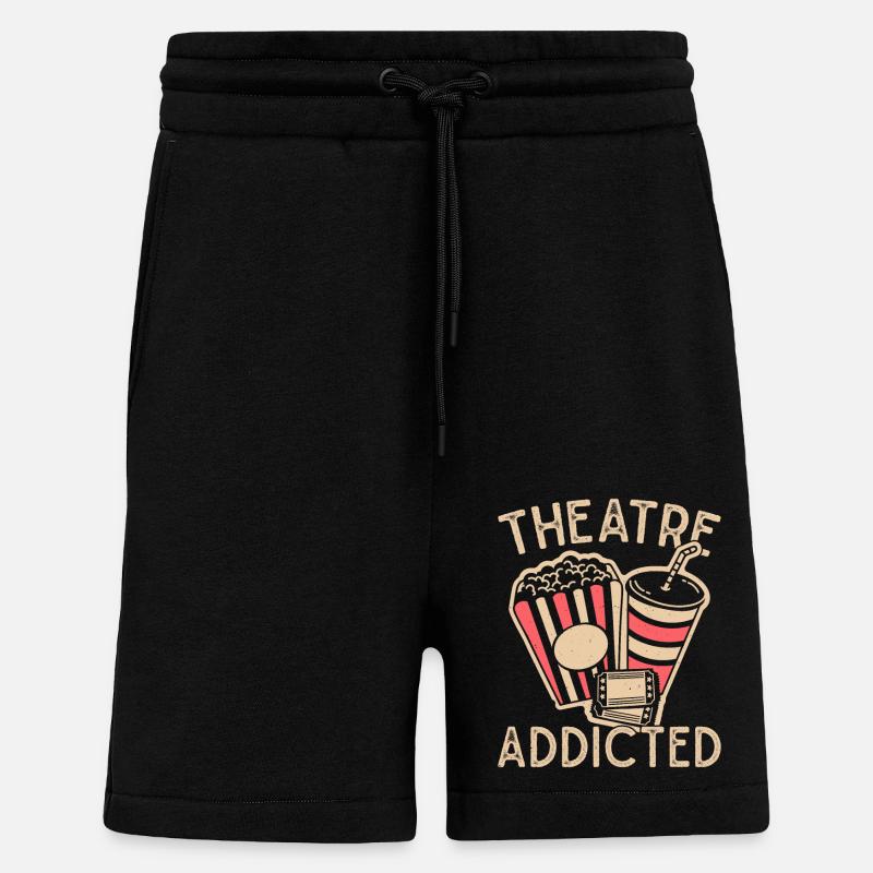 Idée cadeau Musical Addicted - Short bio décontracté fabriqué en UE - SOLID BLACK