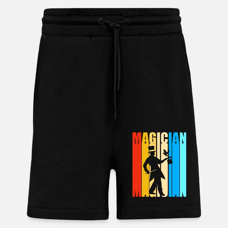 Zauberer Magie Magier - Shorts - made by SPREAD - SOLID BLACK