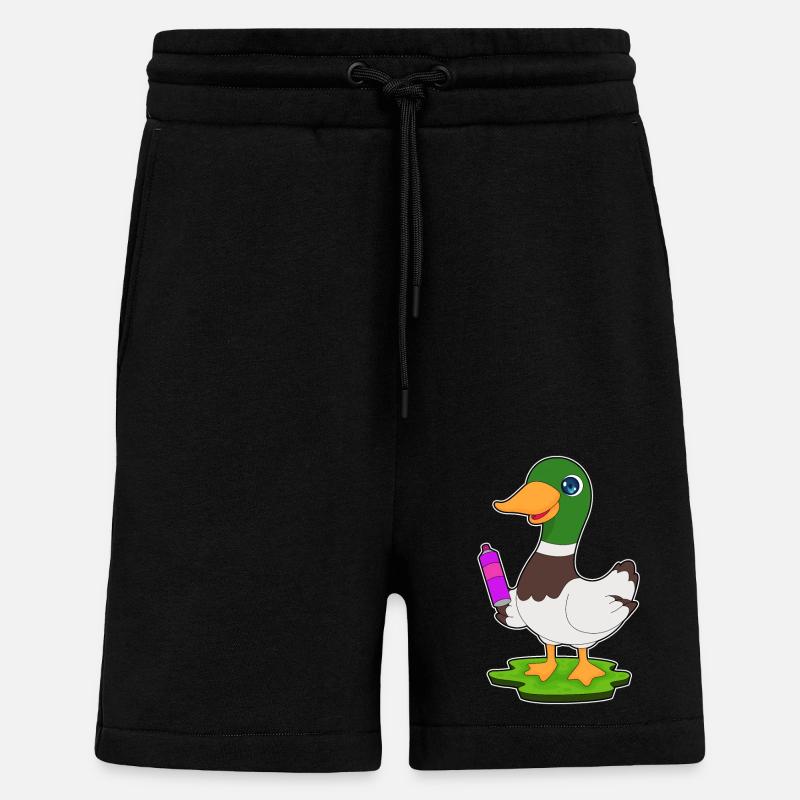 Duck Sprayer Spray Can - Shorts - made by SPREAD - SOLID BLACK