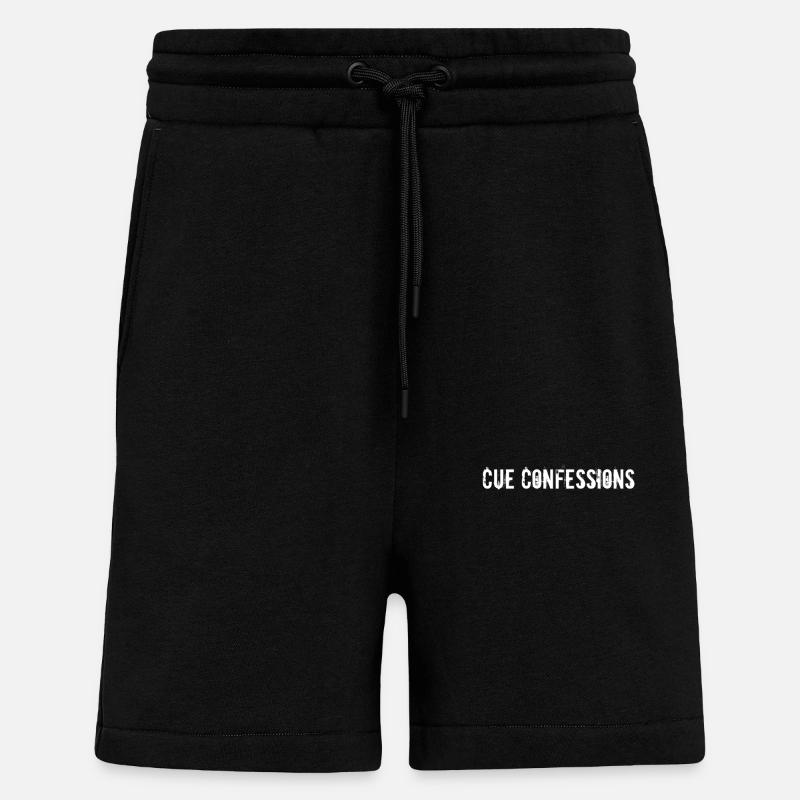 Billard - Cue Confessions - Shorts - made by SPREAD - SOLID BLACK
