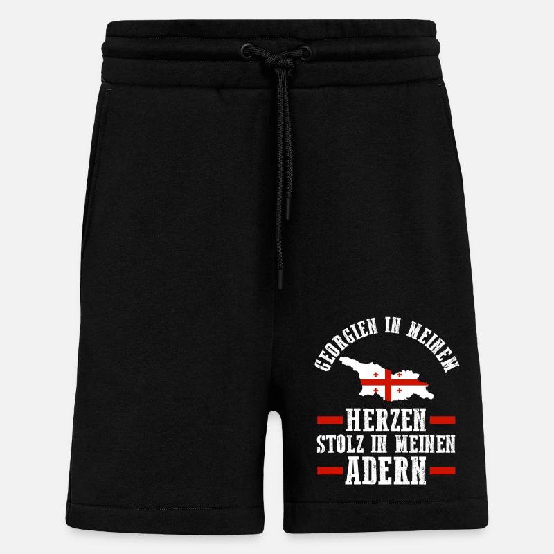 Georgier Georgien - Shorts - made by SPREAD - SOLID BLACK