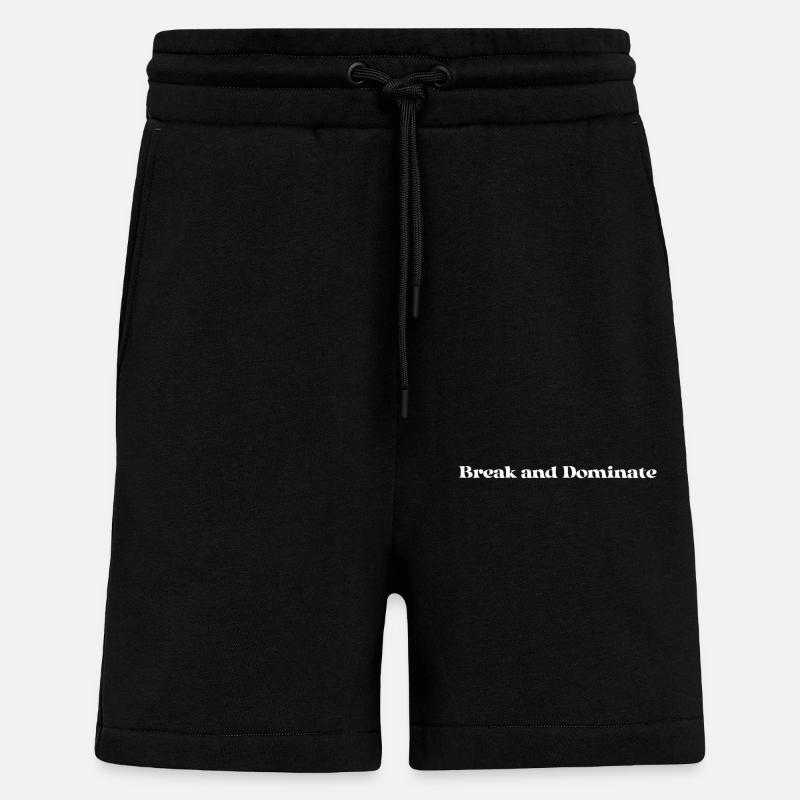 Billard - Break et domination - Short bio décontracté fabriqué en UE - SOLID BLACK