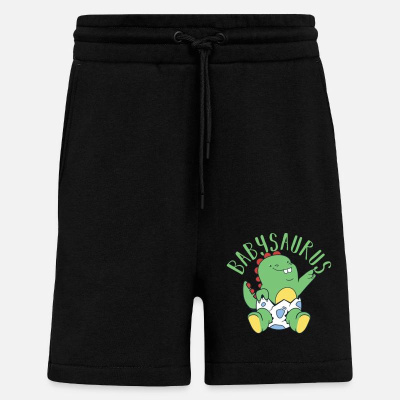 Babysaurus Dino Dinosaurier - Shorts - made by SPREAD - SOLID BLACK