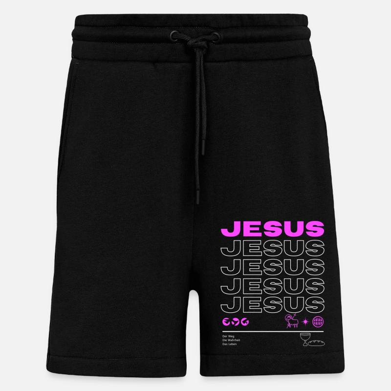 Jesus - Shorts - made by SPREAD - SOLID BLACK