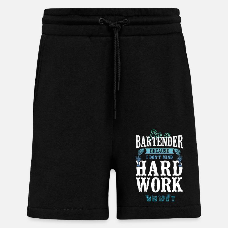 Bartender Mixologist I'm A - Shorts - made by SPREAD - SOLID BLACK