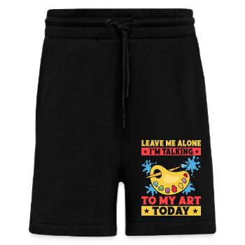 Artist Painter Graphic Talking To My Art Today Art - Shorts - made by SPREAD - SOLID BLACK - Vorne