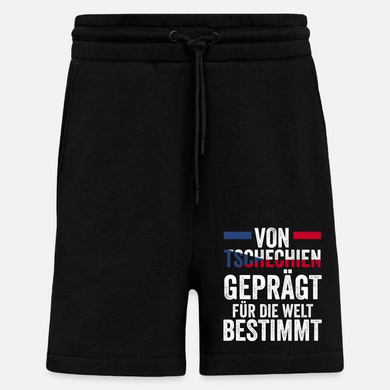 Tschechen Tschechisch Tschechien - Shorts - made by SPREAD - SOLID BLACK