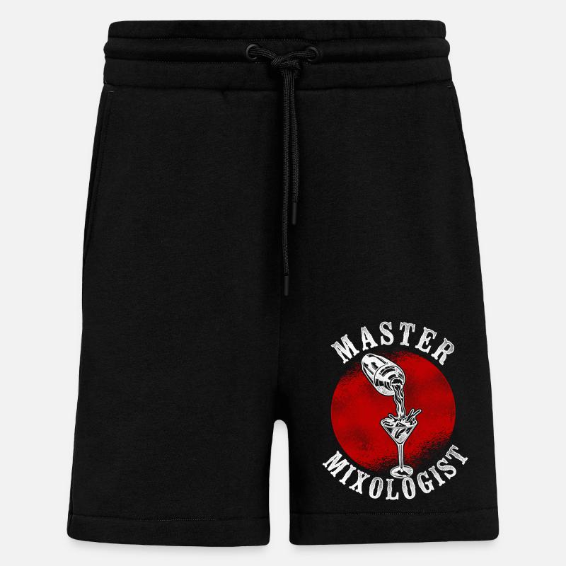 Bartender Mixologist Master - Shorts - made by SPREAD - SOLID BLACK