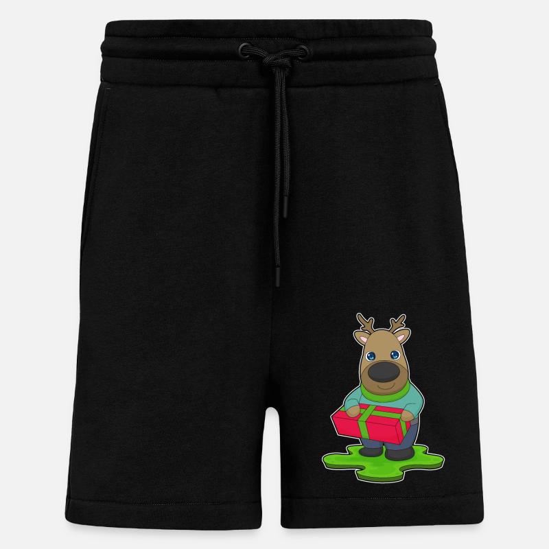 Reindeer Christmas Package - Shorts - made by SPREAD - SOLID BLACK