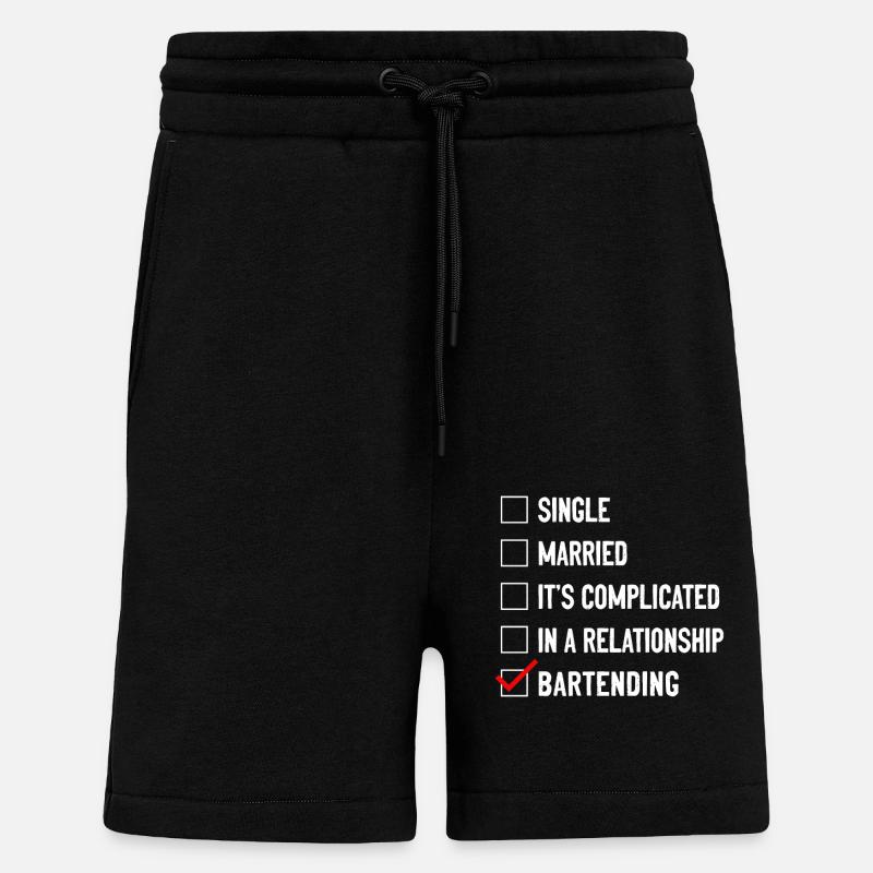 Bartender Mixologist Single - Shorts - made by SPREAD - SOLID BLACK