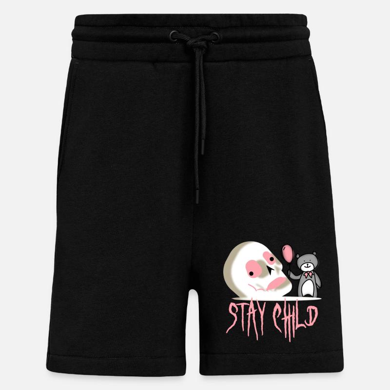 Mädchenhaft bleib kindlich - Shorts - made by SPREAD - SOLID BLACK