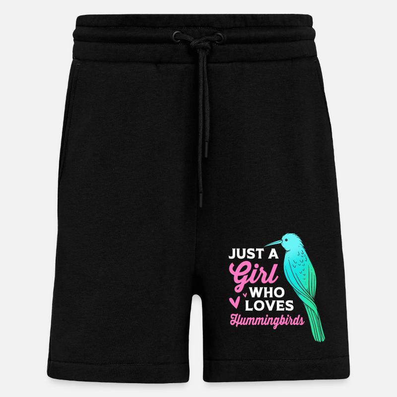 Hummingbird - Shorts - made by SPREAD - SOLID BLACK