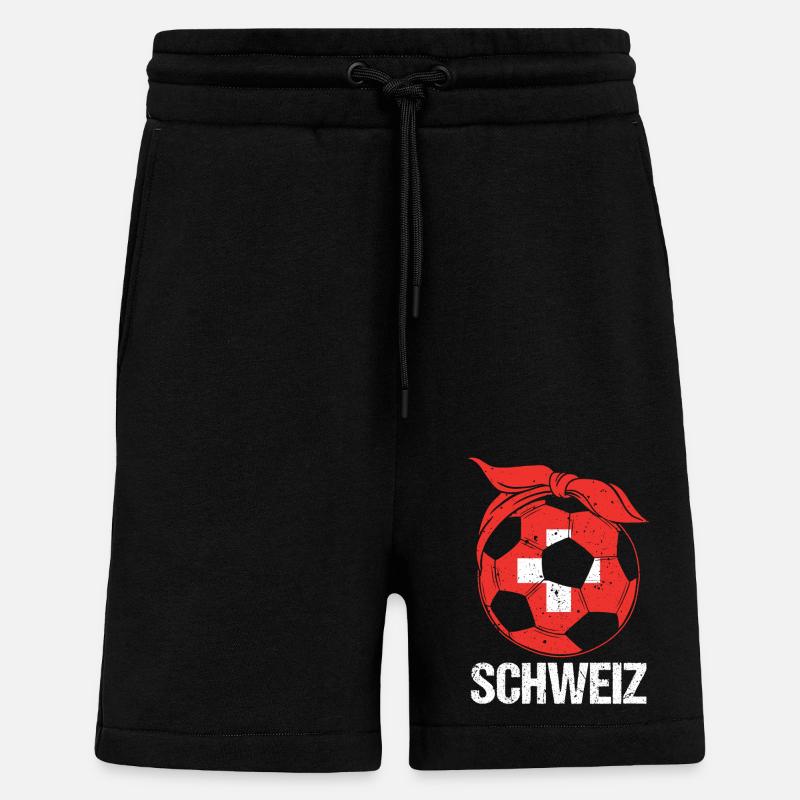 Schweizer Mama Mutter Schweiz - Shorts - made by SPREAD - SOLID BLACK