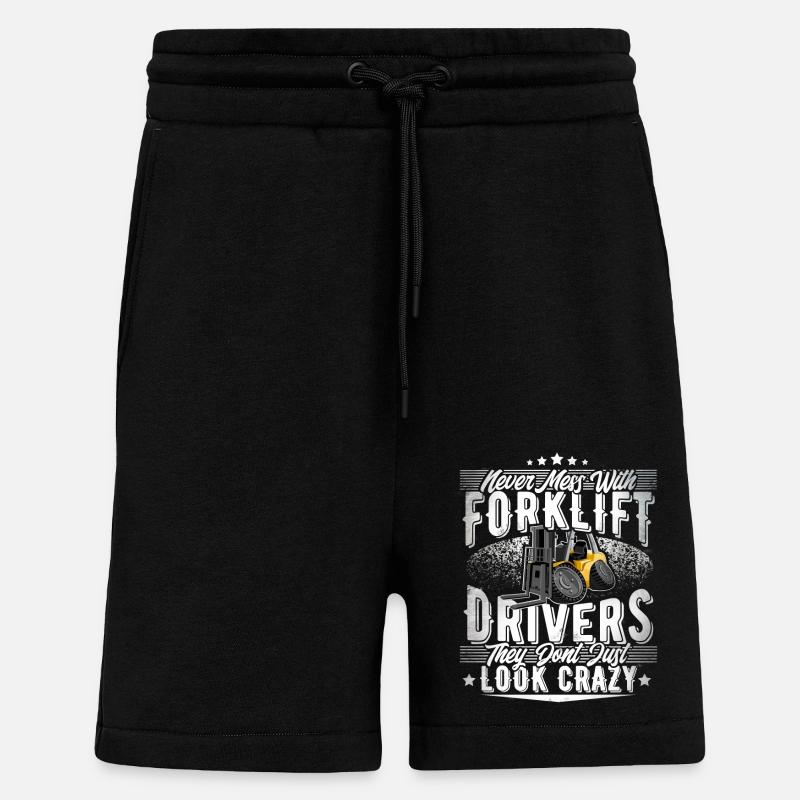 Forklift driver - Shorts - made by SPREAD - SOLID BLACK
