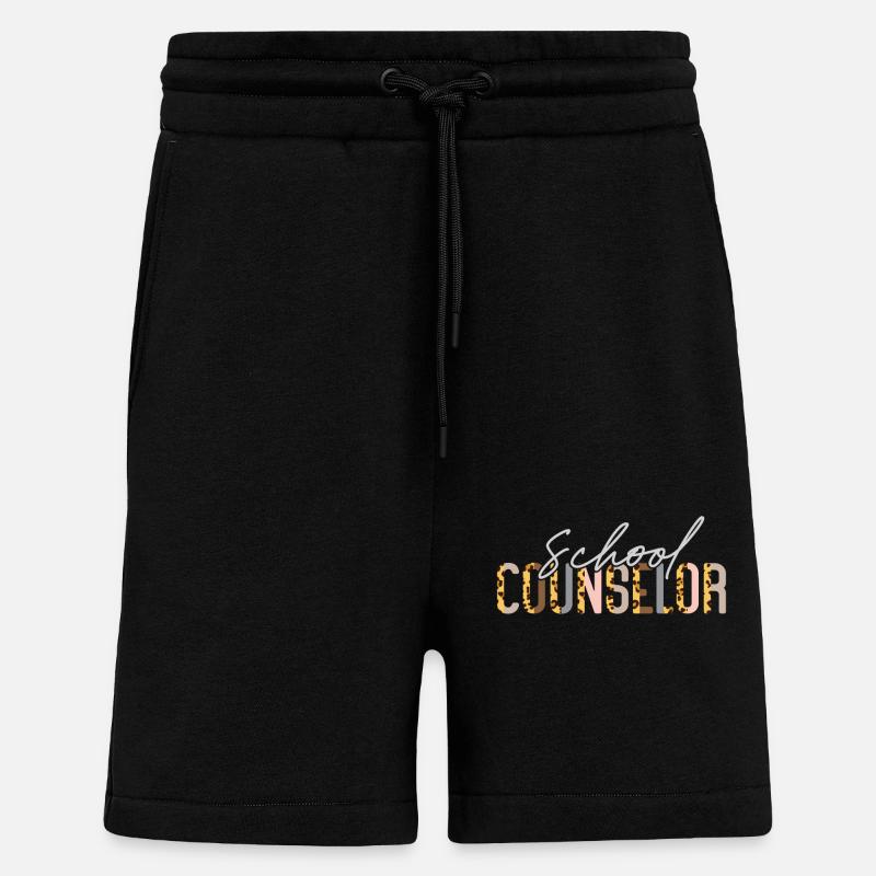 Conseiller scolaire Guépard léopard - Short bio décontracté fabriqué en UE - SOLID BLACK