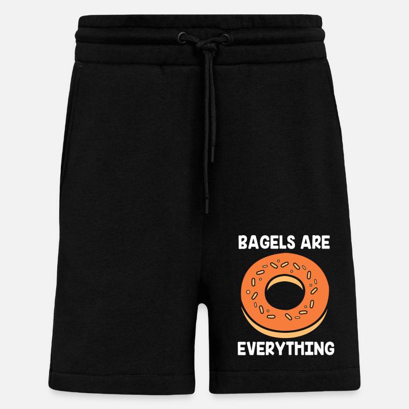 Bagel Bagels - Short bio décontracté fabriqué en UE - SOLID BLACK