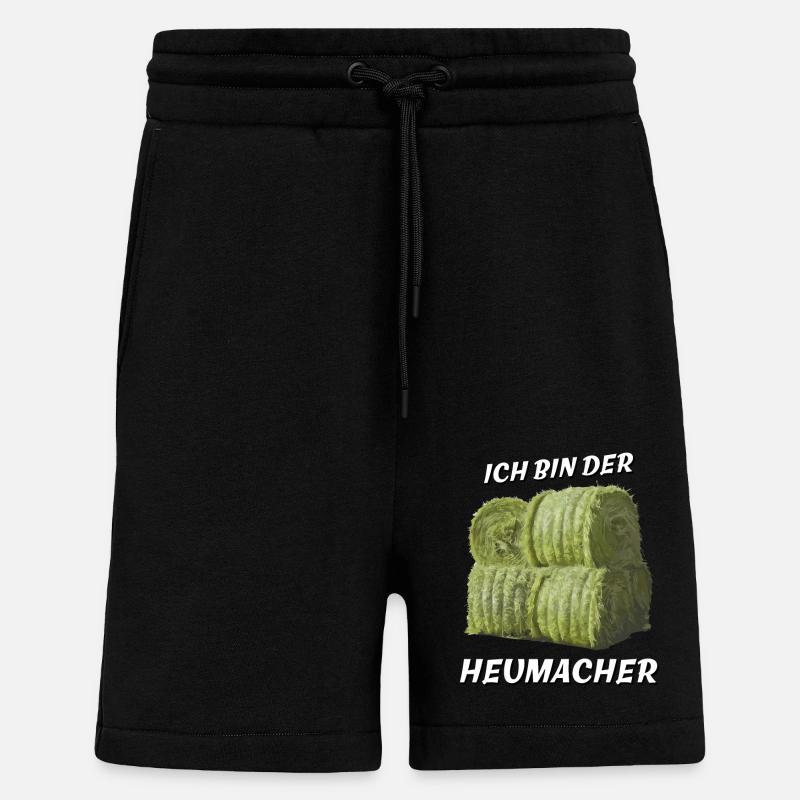 ICH BIN DER HEUMACHER - Shorts - made by SPREAD - SOLID BLACK