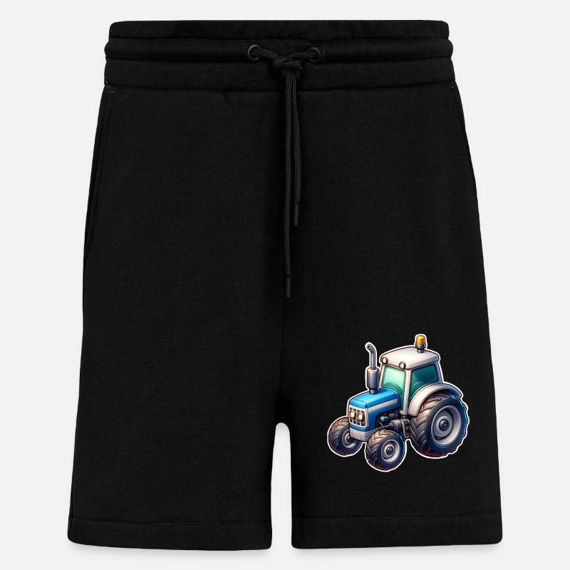 Tracteur - Short bio décontracté fabriqué en UE - SOLID BLACK
