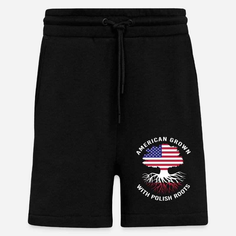 Polen Polnisch - Shorts - made by SPREAD - SOLID BLACK