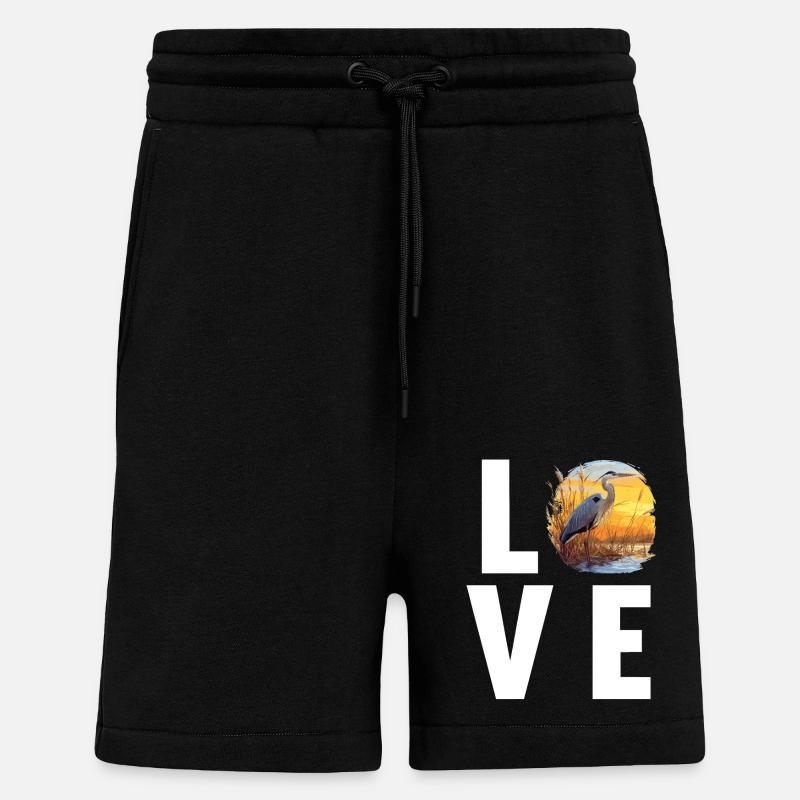 Heron Reiher - Shorts - made by SPREAD - SOLID BLACK