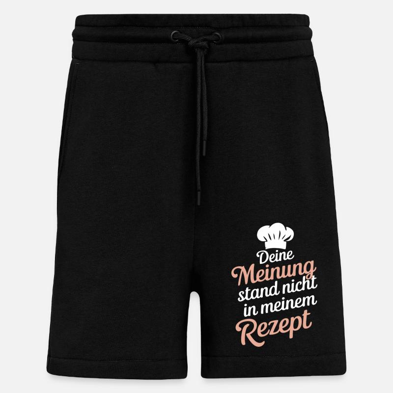 Chef Chef - Short bio décontracté fabriqué en UE - SOLID BLACK