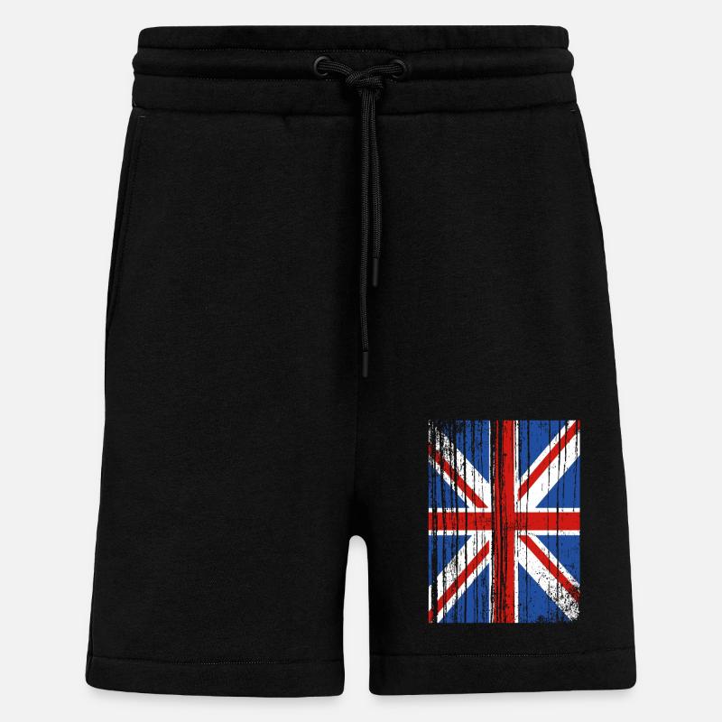 England Englisch - Shorts - made by SPREAD - SOLID BLACK