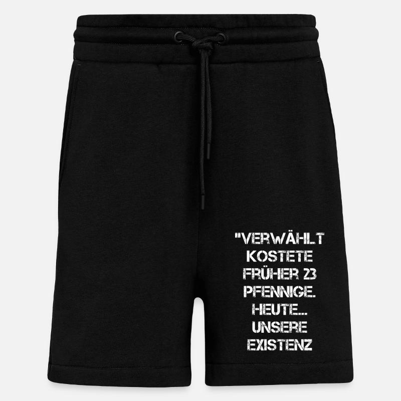 Verwählt… Heute Existenz - Shorts - made by SPREAD - SOLID BLACK