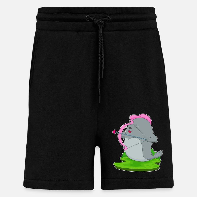 Seal Archer Arrow Bow - Shorts - made by SPREAD - SOLID BLACK