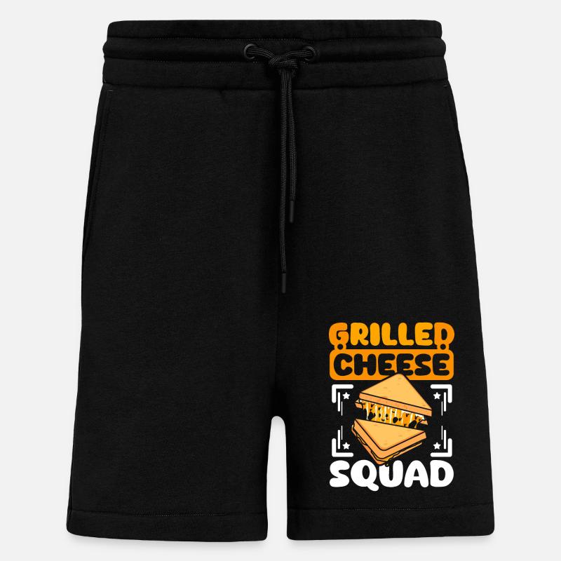 Grilled cheese squad - Shorts - made by SPREAD - SOLID BLACK