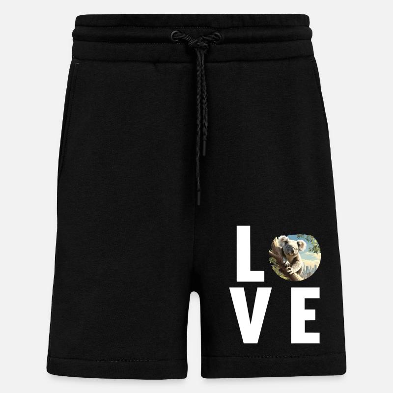 Koalas Koala - Shorts - made by SPREAD - SOLID BLACK