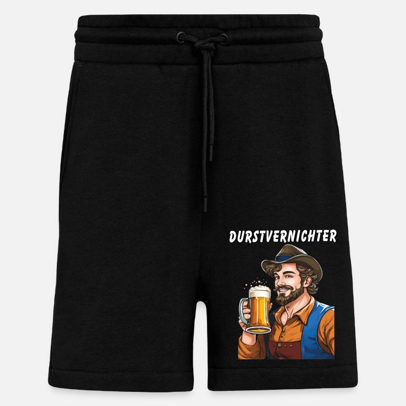MAN Beer - Shorts - made by SPREAD - SOLID BLACK