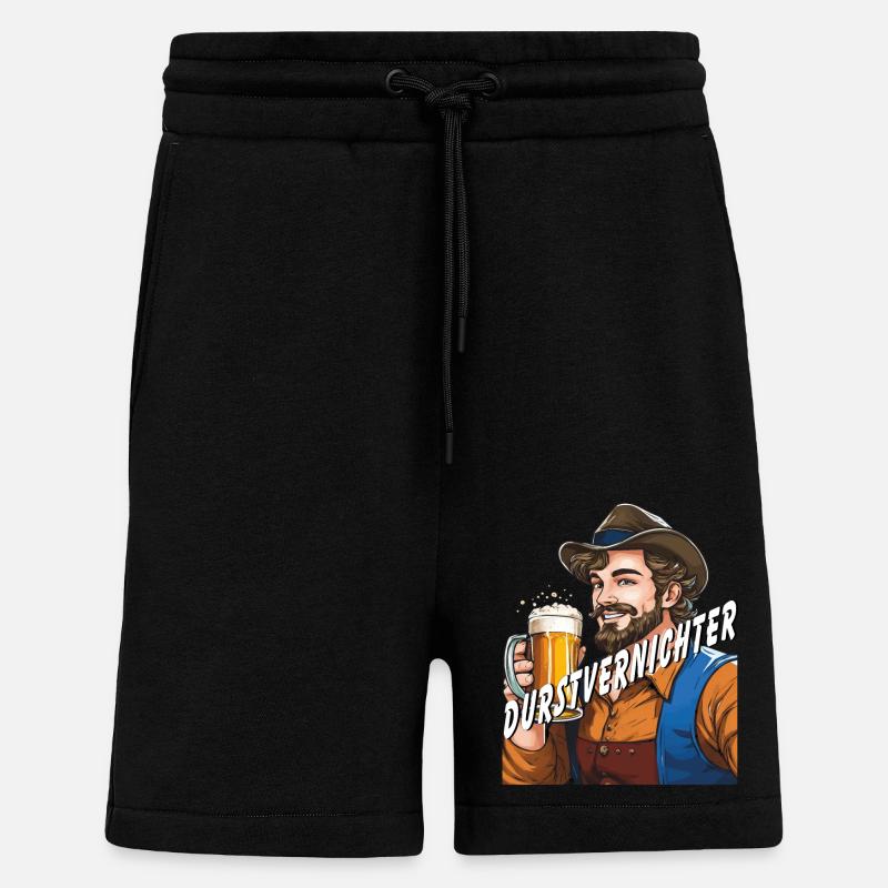 MANN Bier - Shorts - made by SPREAD - SOLID BLACK