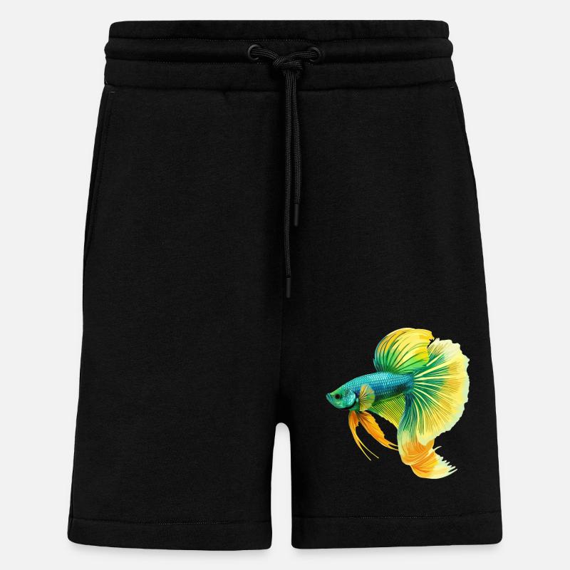 Bettas Betta Fish Betta - Shorts - made by SPREAD - SOLID BLACK