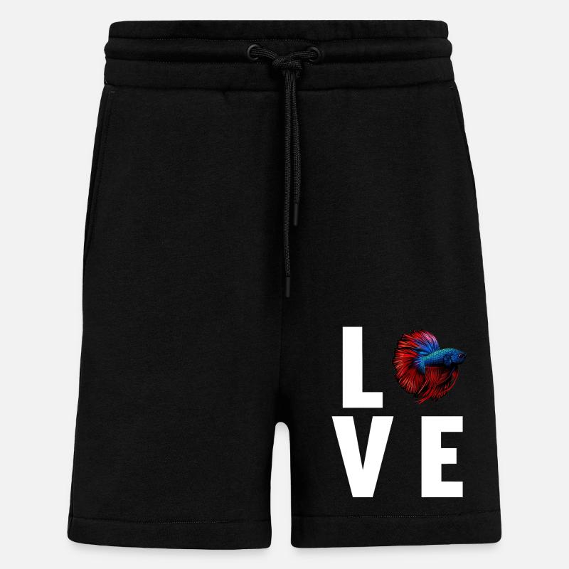Bettas Betta Fish Betta - Shorts - made by SPREAD - SOLID BLACK