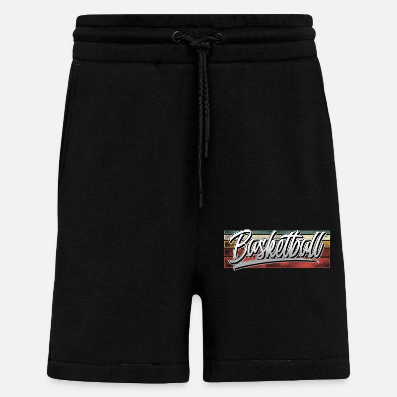 Basket-ball - Short bio décontracté fabriqué en UE - SOLID BLACK