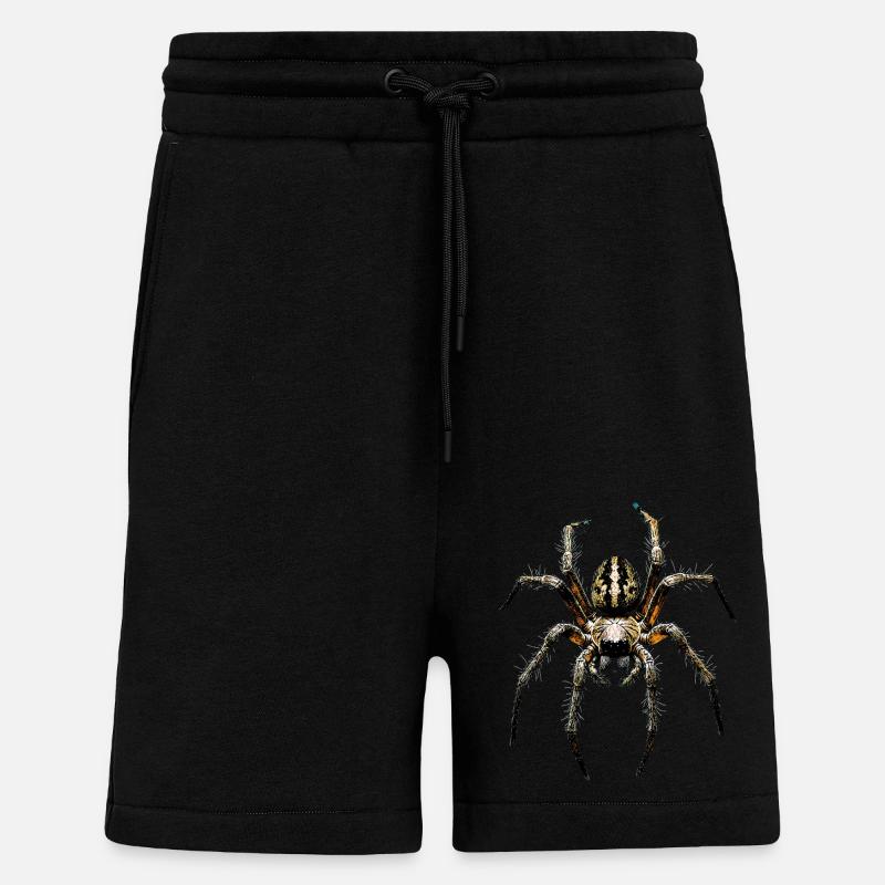 Araignée Tarentule Amour Arachnide Araignées - Short bio décontracté fabriqué en UE - SOLID BLACK