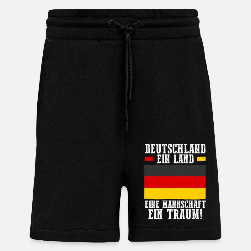 German German Germany - Shorts - made by SPREAD - SOLID BLACK