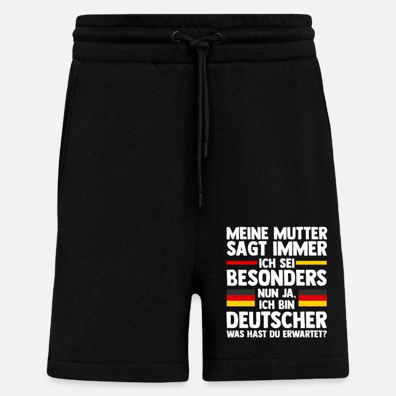 German German Germany - Shorts - made by SPREAD - SOLID BLACK