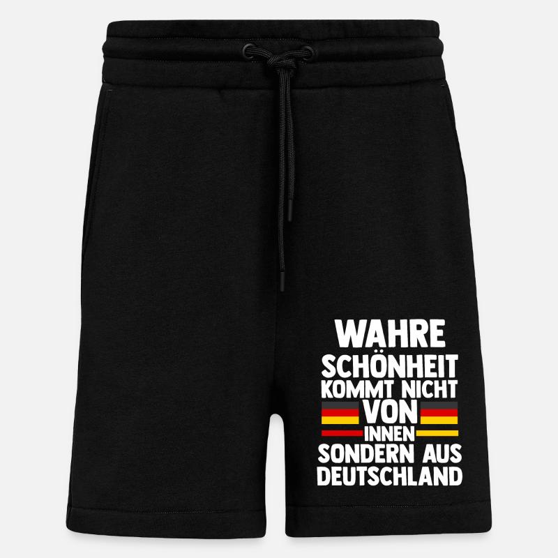 German German Germany - Shorts - made by SPREAD - SOLID BLACK