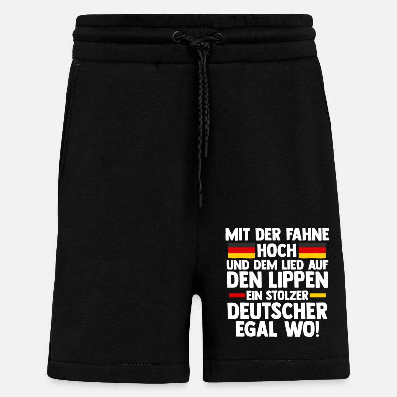 German German Germany - Shorts - made by SPREAD - SOLID BLACK