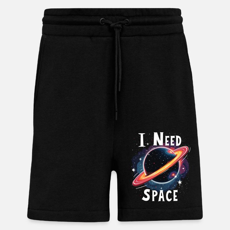 I NEED SPACE - Shorts - made by SPREAD - SOLID BLACK