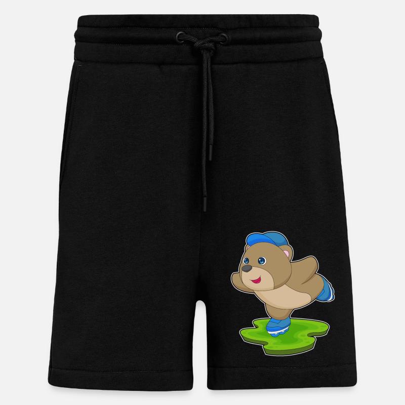Bär Inline skating Rollschuhe - Shorts - made by SPREAD - SOLID BLACK