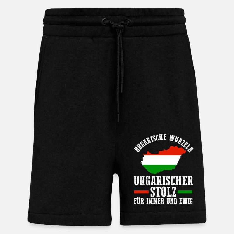 Ungar Ungarisch Ungarn - Shorts - made by SPREAD - SOLID BLACK
