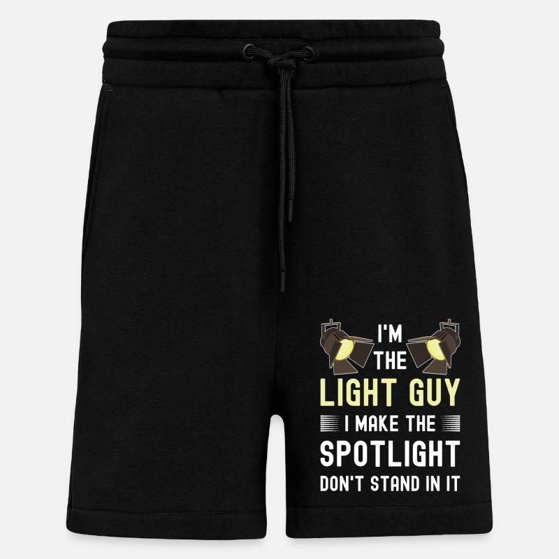 Lustiger Lichttechniker - Shorts - made by SPREAD - SOLID BLACK