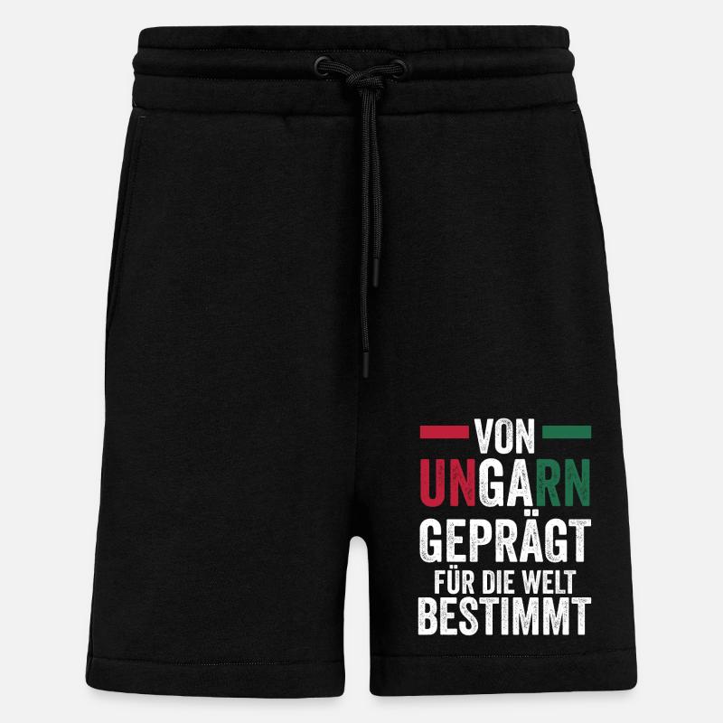 Ungar Ungarisch Ungarn - Shorts - made by SPREAD - SOLID BLACK