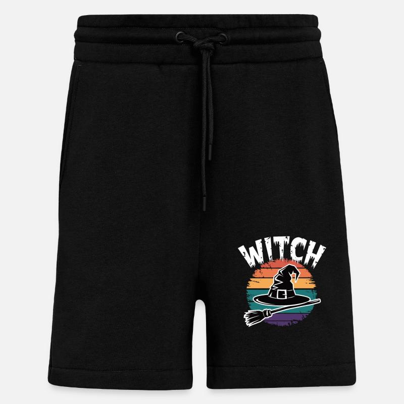 Witch Sunset Design - Shorts - made by SPREAD - SOLID BLACK