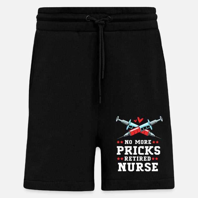 Pension d’infirmière - Short bio décontracté fabriqué en UE - SOLID BLACK