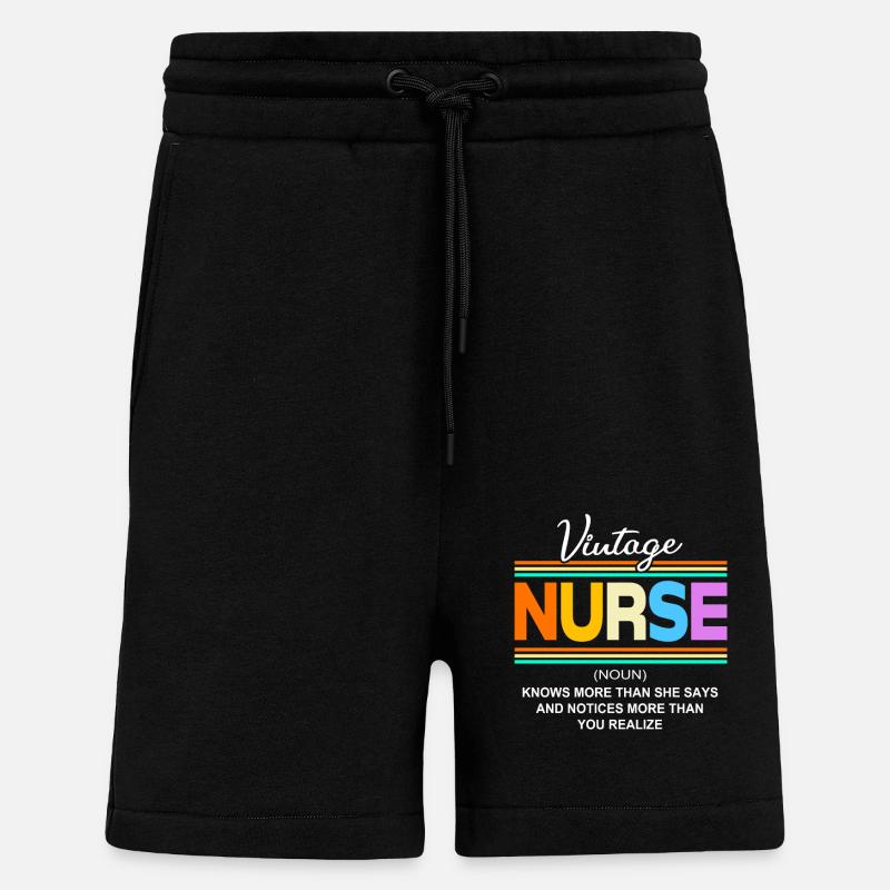 Krankenschwester Rente - Shorts - made by SPREAD - SOLID BLACK