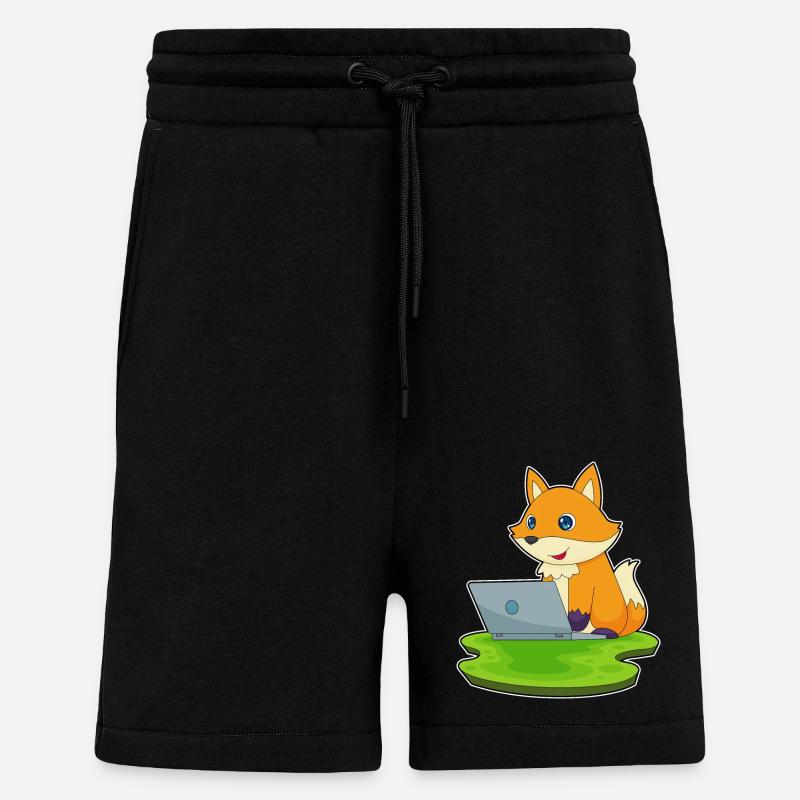 Fuchs Laptop - Shorts - made by SPREAD - SOLID BLACK